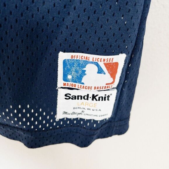 Vintage MacGregor NY Yankees Jersey Sand‎ Knit Mens Size Large Made In USA - Picture 3 of 7